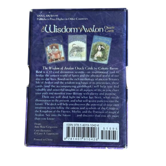 The Wisdom Of Avalon Oracle Cards Colette Baron-Reid 52-Card Deck Guidebook - Picture 6 of 6